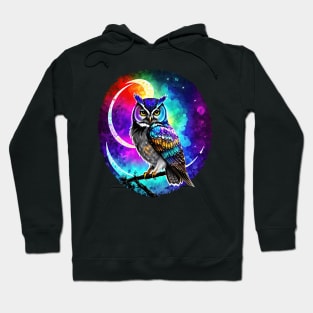 Mystical Moonlight Owl Hoodie